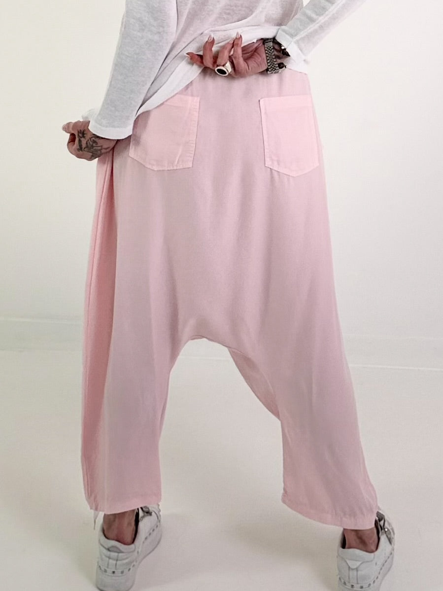Leichte Haremhose - rosa