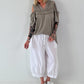 Hoodie Shirt mit Cut Out Shoulder - taupe