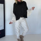 Cozy chunky-knit slipover - anthracite