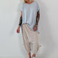 Oversized T-Shirt - hellgrau