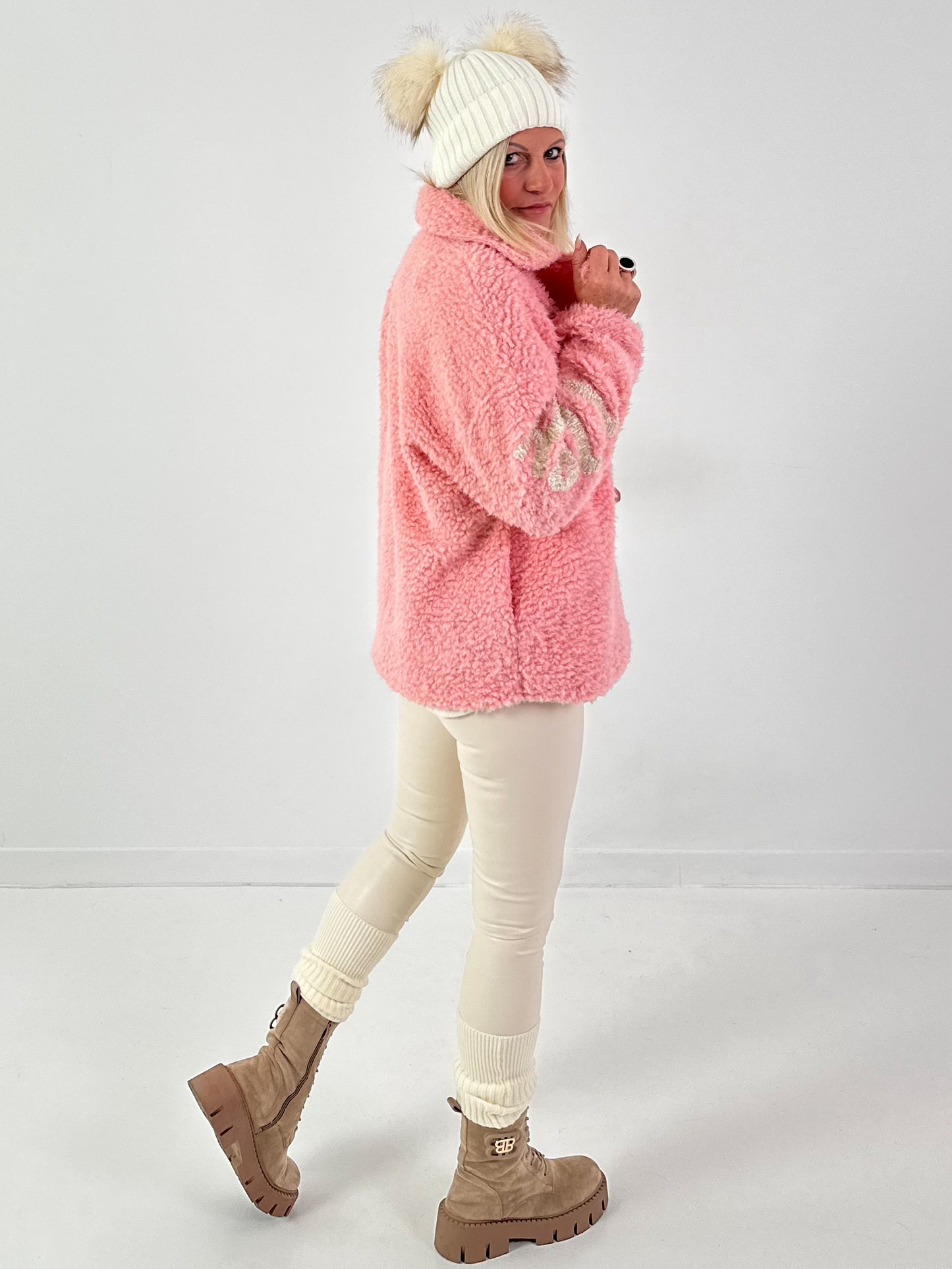 Teddyjas model "Cuddle Rock" - roze