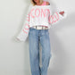 Cropped Sweater - white