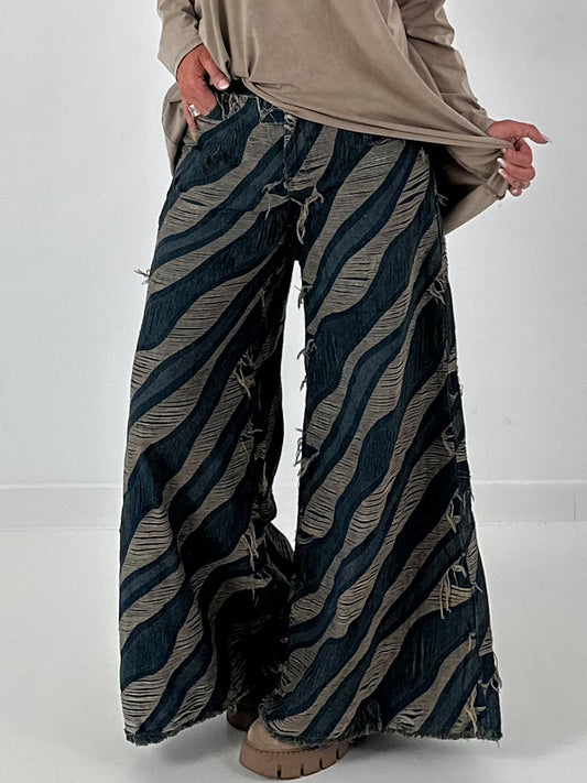 Stylische Wide Leg Jeans - denim-mude