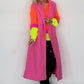 Bouclé Longweste - candypink
