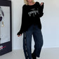 Trui Grateful - zwart