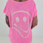 T-Shirt Smile - neonpink