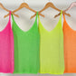 Edles Neon Stricktop mit Lurex - 4 Farben