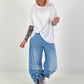 T-shirt with heart appliqués - white