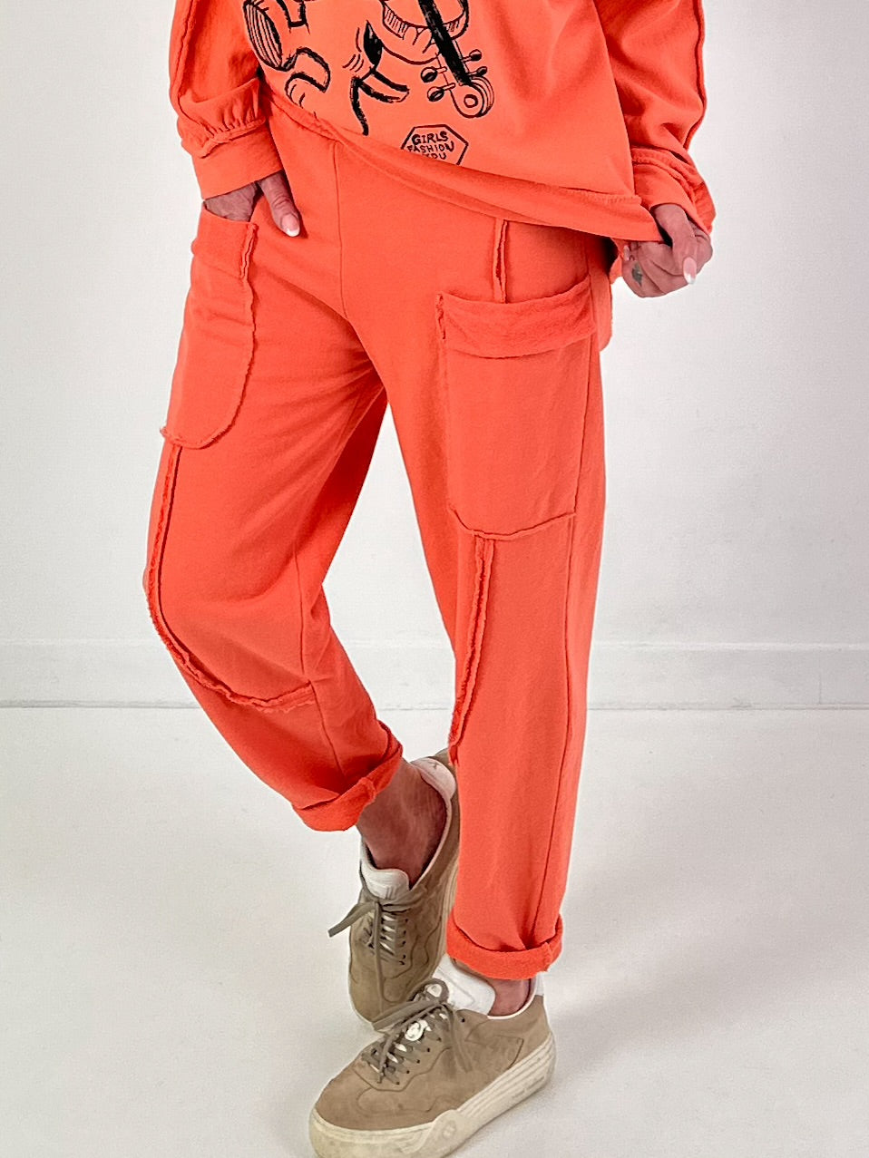Hose Modell "Urban Pocket Flair" - orange
