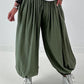 Light harem pants - olive