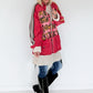 Oversized Jeansjacke mit Pailletten - used-red (lieferbar ab ca. 01.09.26)