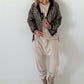 2 in 1 Jacke mit Leo-Print - dunkelblau