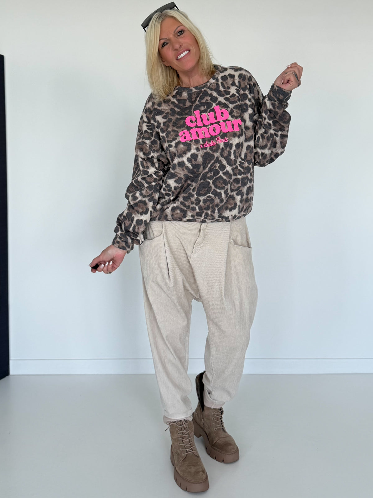 Sweater Club Amour - leo-mehrfarbig