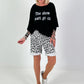 Oversized Shirt Show Must Go On - schwarz