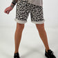 Sweat Short Leo mit Nieten - beige