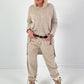 Trui model "Slouchy Dream" - beige