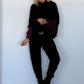 Cozy chunky-knit slipover - black