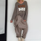 Oversized Pullover Good Days - taupe