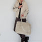 Jacke mit Streifen-Details - beige