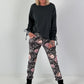 Shirt mit Raff-Details - anthrazit