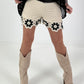 Crochet Shorts - cream-black