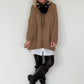 Ribbed knit sweater - caramel