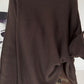 Weicher Oversized Pullover mit Rundhalsausschnitt - mokka