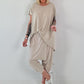 Oversized T-shirt - beige