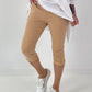 Capri Hose mit Bindeband - sand