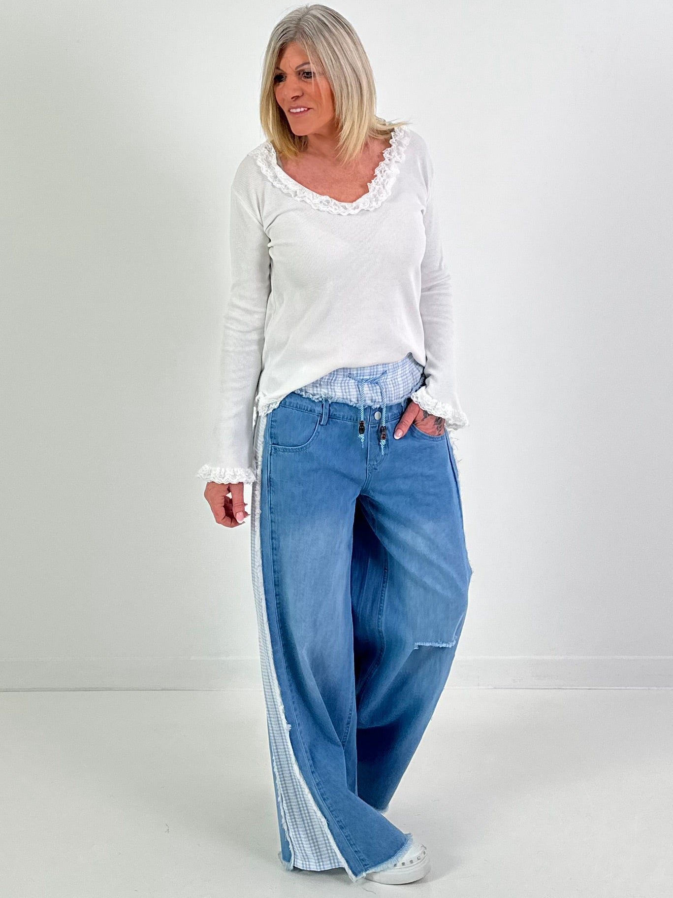 Shirtmodel "Soft Romance Rib" - wit