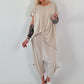 Oversized T-shirt - beige