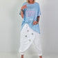 Oversized T-Shirt on Tour - hellblau