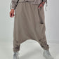 Haremhose mit Knopfdetails - taupe