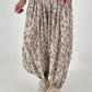 Leichte Pumphose mit stylischem Print  - beige-mehrfarbig