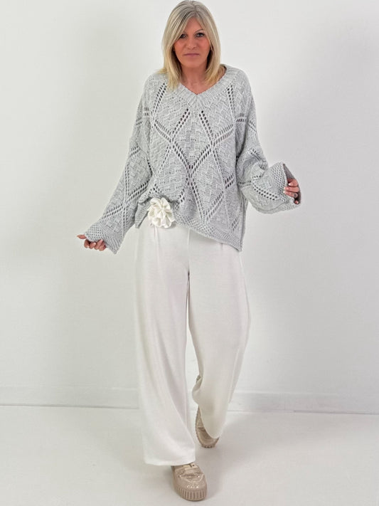 Trui model "Soft Structure" - grijs (verkrijgbaar vanaf 19-01-2026)