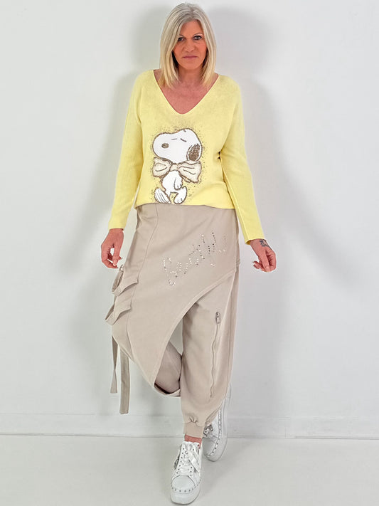 Pullover Modell "Cozy Cutie" - gelb