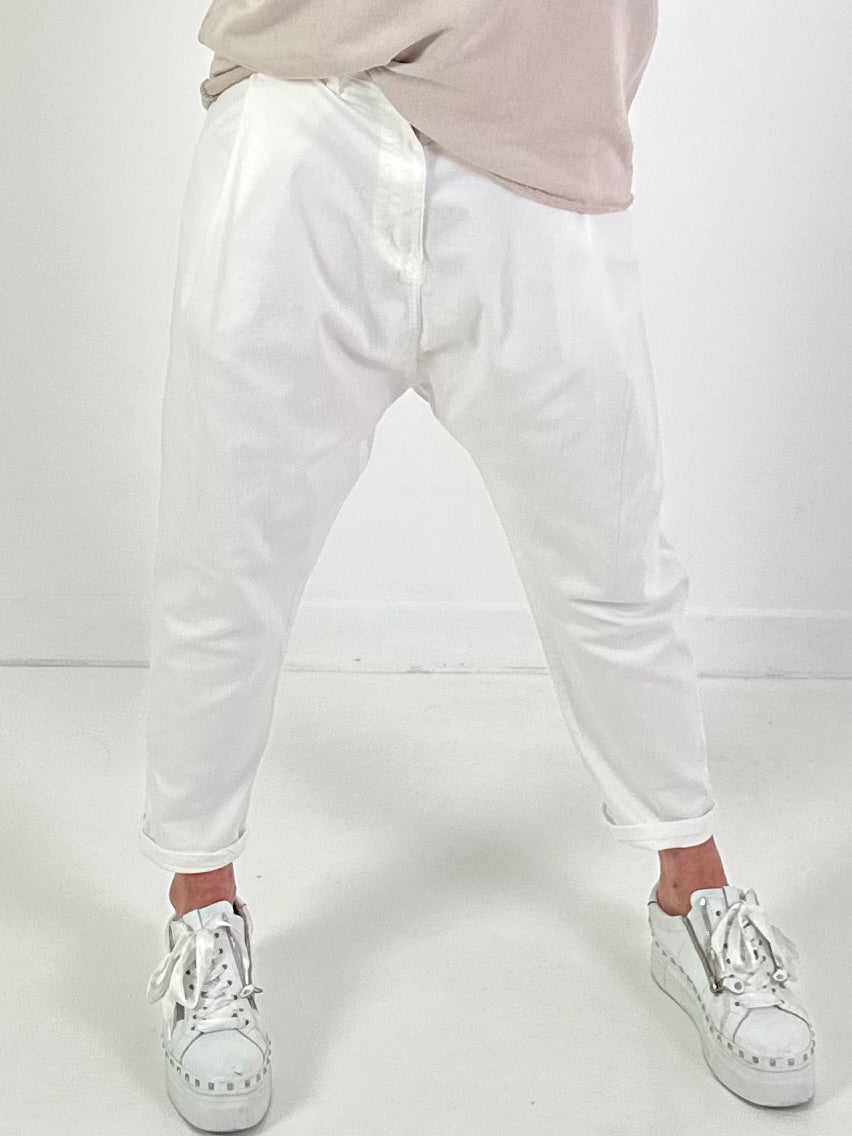 Jeans Baggy Modell "Flow Motion" - weiss