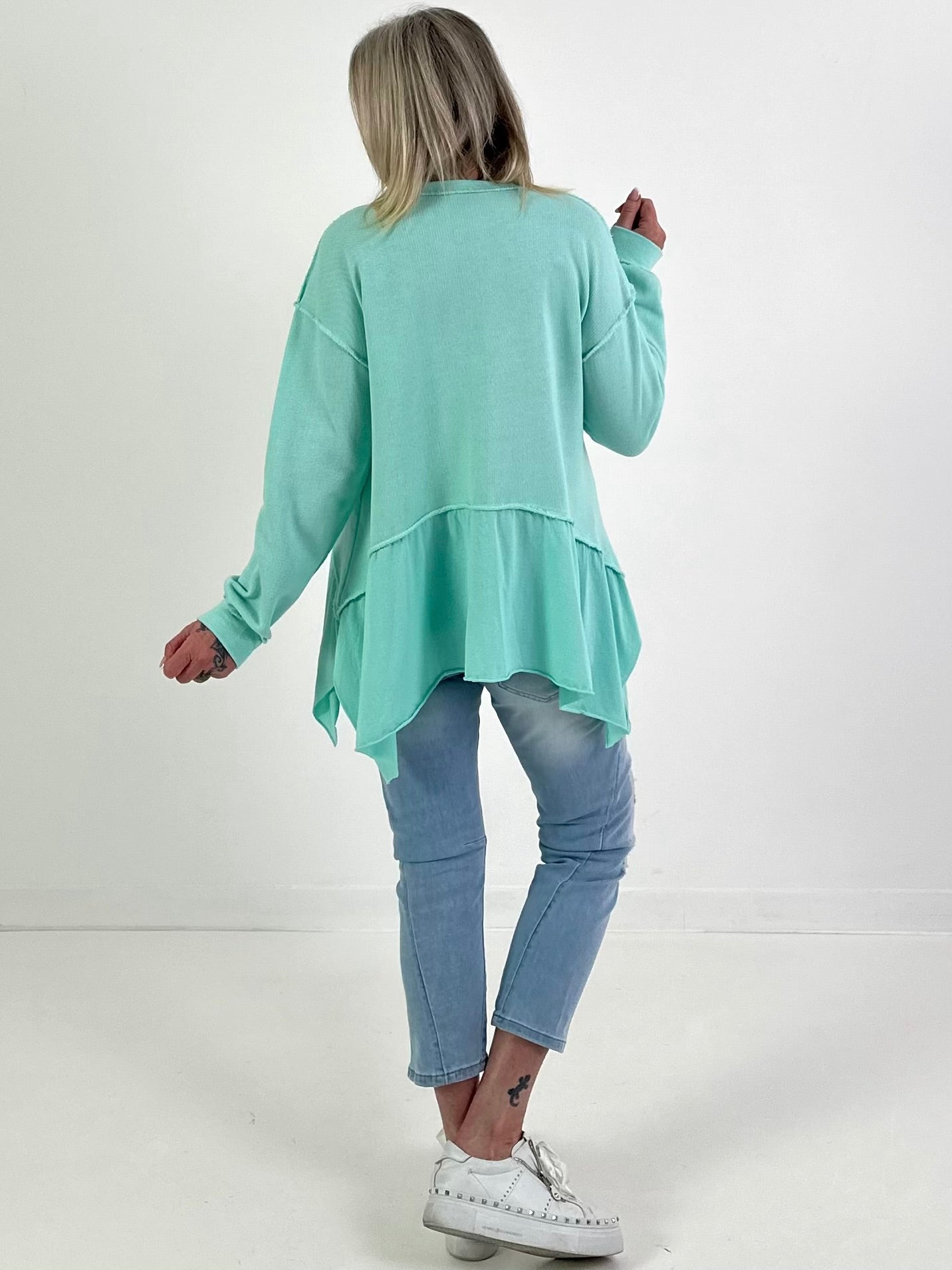 Sweater Modell "Drift Ensemble" - watergreen