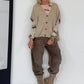 Gebreid gilet - beige