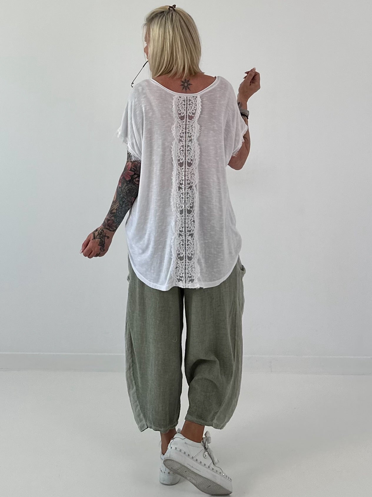 Fine knit shirt Mouse - beige