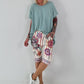 Oversized T-shirt - saliegroen