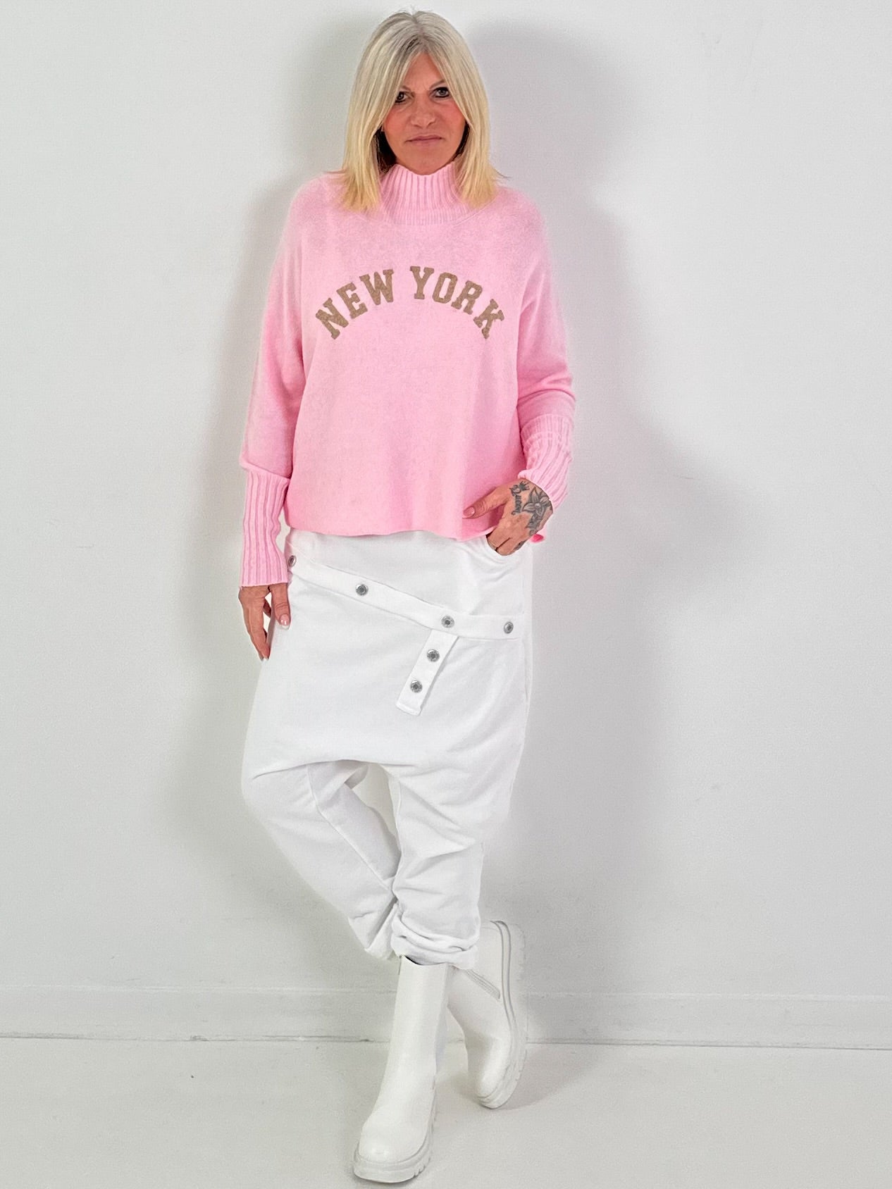 Pullover Modell "City Spirit" - rosa