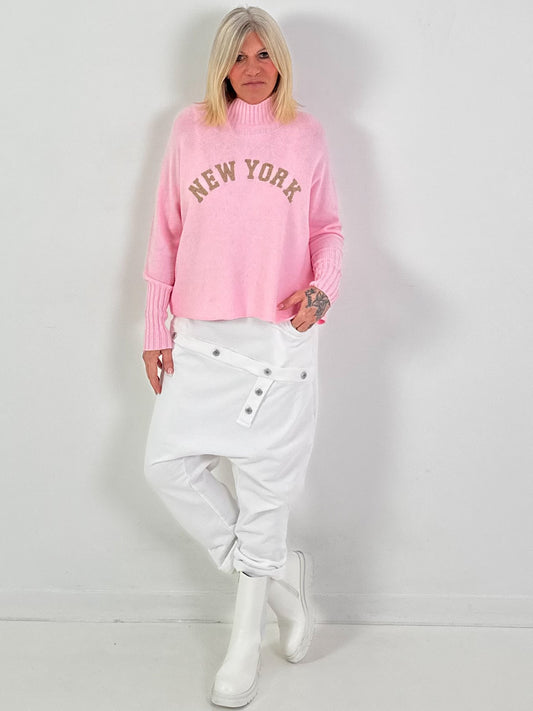 Pullover Modell "City Spirit" - rosa