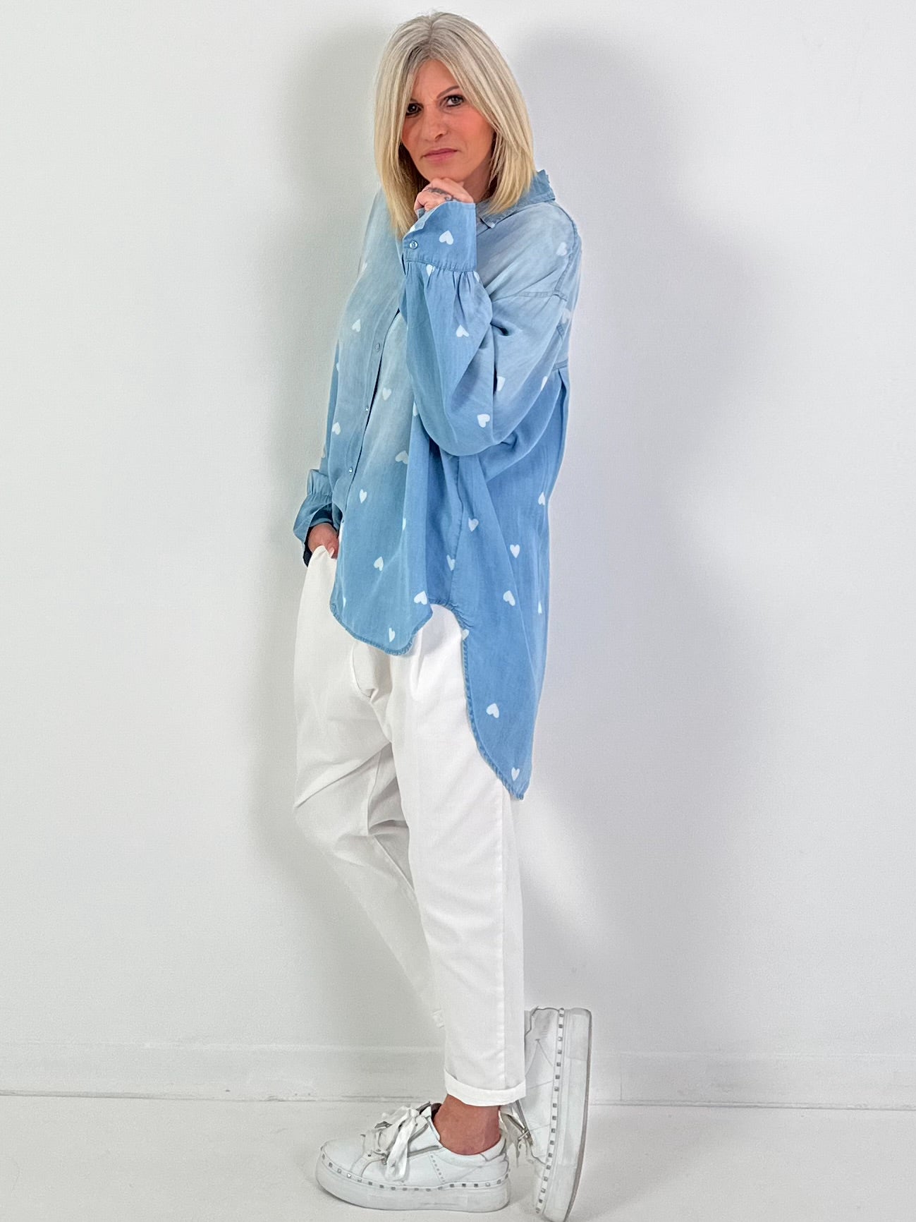 Jeanshemd Modell "Heartlight" - denim