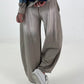 Lässige Sweat Ballonhose im Used-Look - taupe