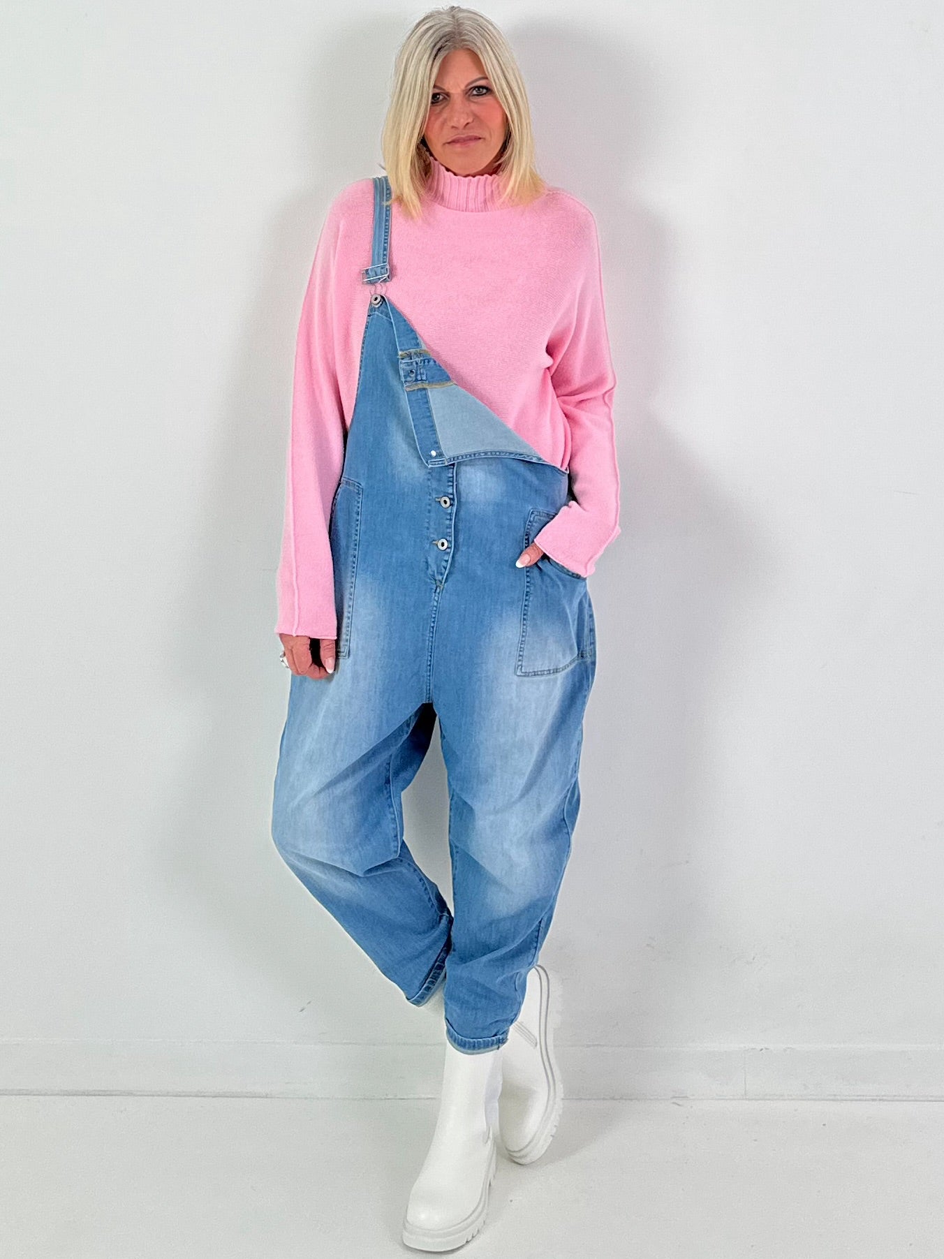 Jeans Latzhose Modell "Blue Over" - denim