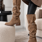 Over-the-knee boots - beige