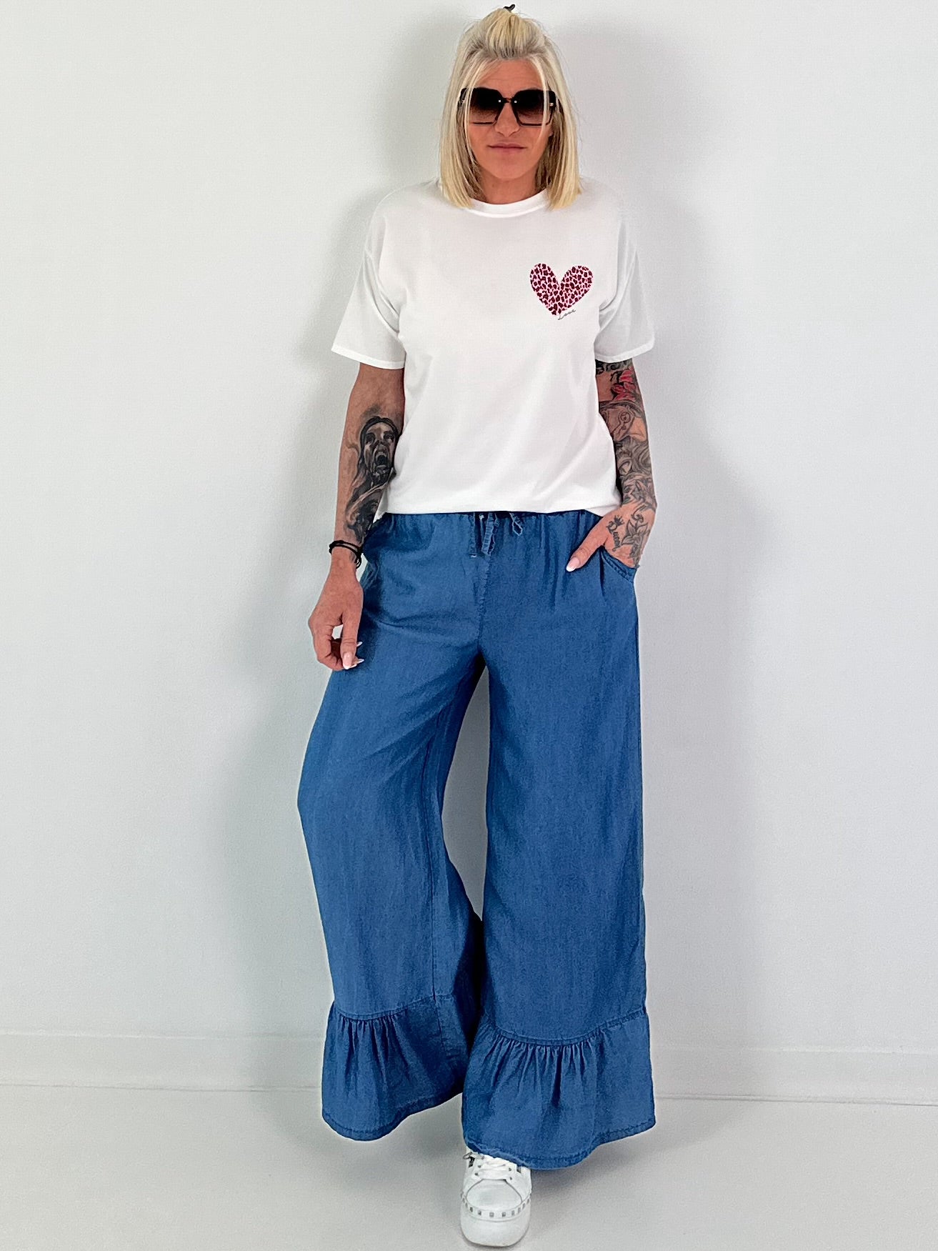 T-Shirt Amour Leo - white-rose