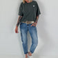 Sweater stone washed  - anthrazit