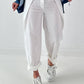 Hose mit besonderem Design - weiss